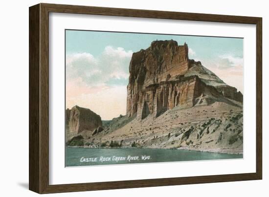 Castle Rock, Wyoming-null-Framed Art Print