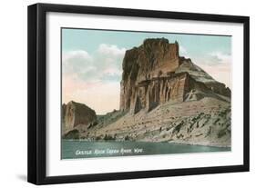 Castle Rock, Wyoming-null-Framed Art Print