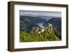 Castle Ruin Aggstein, the Danube, Wachau, Austria-Rainer Mirau-Framed Photographic Print