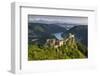 Castle Ruin Aggstein, the Danube, Wachau, Austria-Rainer Mirau-Framed Photographic Print