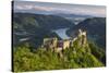 Castle Ruin Aggstein, the Danube, Wachau, Austria-Rainer Mirau-Stretched Canvas