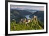 Castle Ruin Aggstein, the Danube, Wachau, Austria-Rainer Mirau-Framed Photographic Print