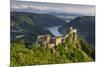 Castle Ruin Aggstein, the Danube, Wachau, Austria-Rainer Mirau-Mounted Photographic Print