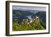 Castle Ruin Aggstein, the Danube, Wachau, Austria-Rainer Mirau-Framed Photographic Print