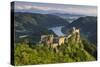 Castle Ruin Aggstein, the Danube, Wachau, Austria-Rainer Mirau-Stretched Canvas