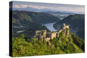 Castle Ruin Aggstein, the Danube, Wachau, Austria-Rainer Mirau-Stretched Canvas