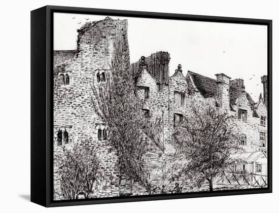 Castle Ruins at Hay on Wye, 2007-Vincent Alexander Booth-Framed Stretched Canvas