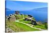 Castle Ruins at Loch Ness-Jeni Foto-Stretched Canvas
