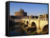 Castle San Angelo, Rome, Italy-Hans Peter Merten-Framed Stretched Canvas