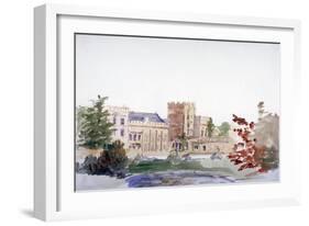 Castle Seen Through Trees, C1864-1930-Anna Lea Merritt-Framed Giclee Print