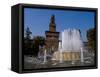 Castle Sforzesco, Milan, Lombardy, Italy, Europe-Charles Bowman-Framed Stretched Canvas