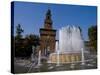 Castle Sforzesco, Milan, Lombardy, Italy, Europe-Charles Bowman-Stretched Canvas