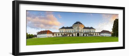 Castle Solitude Near Stuttgart Illuminated at Sunset, Stuttgart, Germany-Doug Pearson-Framed Photographic Print