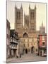 Castle Square, Lincoln Cathedral, Lincoln, Lincolnshire, England, UK-Ivan Vdovin-Mounted Photographic Print