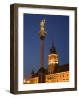 Castle Square (Plac Zamkowy), the Sigismund III Vasa Column and Royal Castle, Warsaw, Poland-Gavin Hellier-Framed Photographic Print