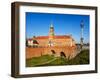 Castle Square, Royal Castle and Sigismund's Column, Old Town, Warsaw, Masovian Voivodeship, Poland,-Karol Kozlowski-Framed Photographic Print