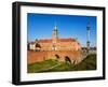 Castle Square, Royal Castle and Sigismund's Column, Old Town, Warsaw, Masovian Voivodeship, Poland,-Karol Kozlowski-Framed Photographic Print