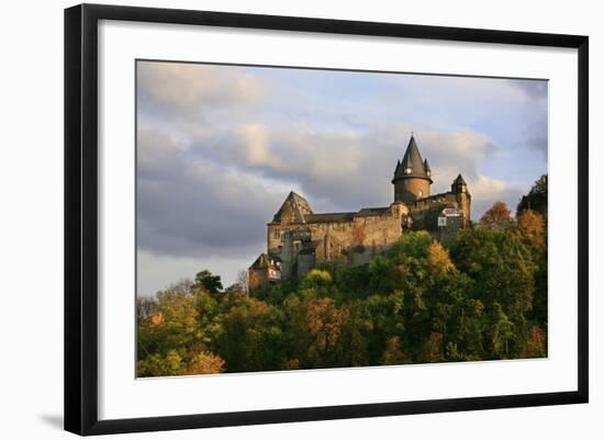 Castle Stahleck Near Bacharach in the Evening, View from the Steeger Valley-Uwe Steffens-Framed Photographic Print