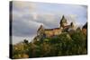 Castle Stahleck Near Bacharach in the Evening, View from the Steeger Valley-Uwe Steffens-Stretched Canvas