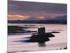 Castle Stalker on Loch Linnhe, Silhouetted at Dusk, Argyll, Scotland, United Kingdom, Europe-Nigel Francis-Mounted Photographic Print