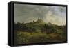 Castle Stolpen, 1830-Ernst Ferdinand Oehme-Framed Stretched Canvas