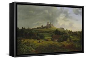 Castle Stolpen, 1830-Ernst Ferdinand Oehme-Framed Stretched Canvas