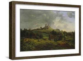 Castle Stolpen, 1830-Ernst Ferdinand Oehme-Framed Giclee Print