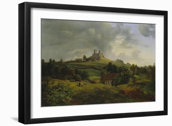 Castle Stolpen, 1830-Ernst Ferdinand Oehme-Framed Giclee Print