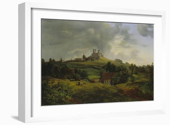 Castle Stolpen, 1830-Ernst Ferdinand Oehme-Framed Giclee Print