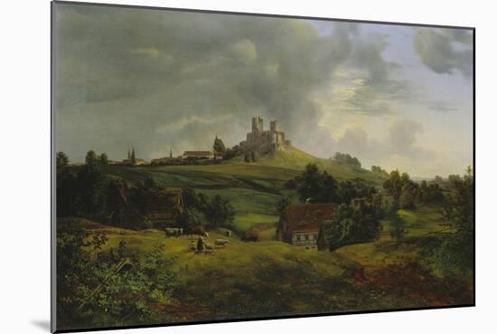 Castle Stolpen, 1830-Ernst Ferdinand Oehme-Mounted Giclee Print