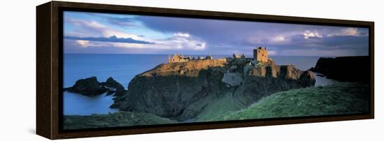 Castle, Stonehaven, Grampian, Aberdeen, Scotland-null-Framed Stretched Canvas