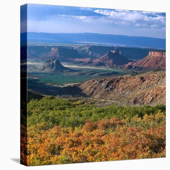 Castle Valley from La Sal Mountain, Moab, Utah, Usa-Charles Crust-Stretched Canvas
