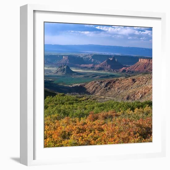 Castle Valley from La Sal Mountain, Moab, Utah, Usa-Charles Crust-Framed Photographic Print