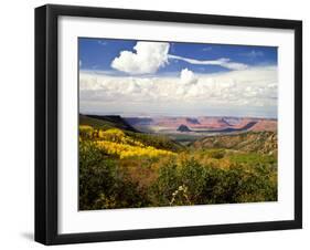 Castle Valley From La Sal Mountains With Fall Color in Valley, Utah, USA-Bernard Friel-Framed Photographic Print