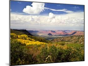 Castle Valley From La Sal Mountains With Fall Color in Valley, Utah, USA-Bernard Friel-Mounted Photographic Print