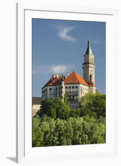 Castle Wallsee, the Danube, Austria-Rainer Mirau-Framed Photographic Print