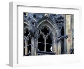 Castle Window and Gargoyle, Prague, Czech Republic-David Herbig-Framed Photographic Print