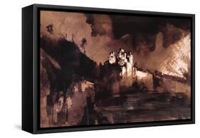 Castle-Victor Hugo-Framed Stretched Canvas