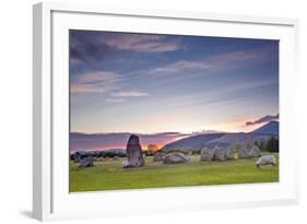 Castlerigg Stone Circle at Sunset-Julian Elliott-Framed Photographic Print