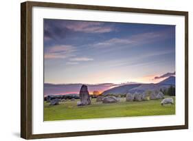 Castlerigg Stone Circle at Sunset-Julian Elliott-Framed Photographic Print