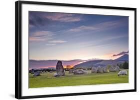 Castlerigg Stone Circle at Sunset-Julian Elliott-Framed Photographic Print