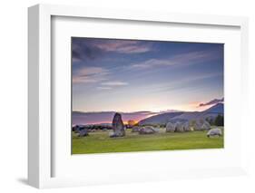 Castlerigg Stone Circle at Sunset-Julian Elliott-Framed Photographic Print