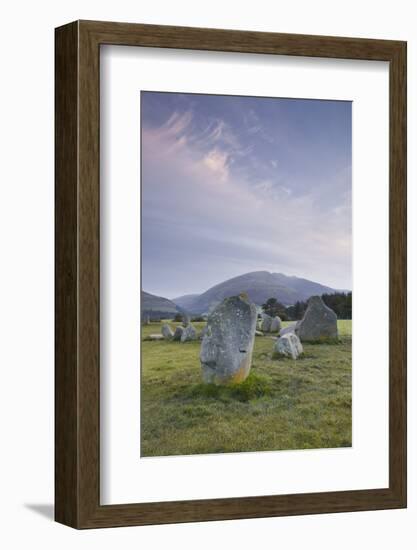 Castlerigg Stone Circle in the Lake District National Park, Cumbria, England, United Kingdom-Julian Elliott-Framed Photographic Print