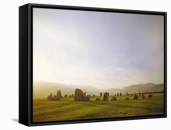 Castlerigg Stone Circle, Keswick, Cumbria, Lake District, England-Nigel Francis-Framed Stretched Canvas