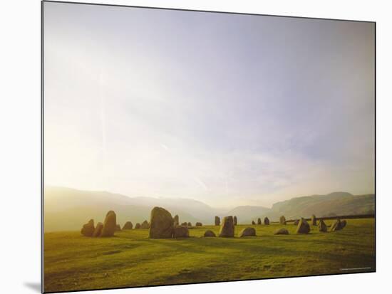 Castlerigg Stone Circle, Keswick, Cumbria, Lake District, England-Nigel Francis-Mounted Photographic Print