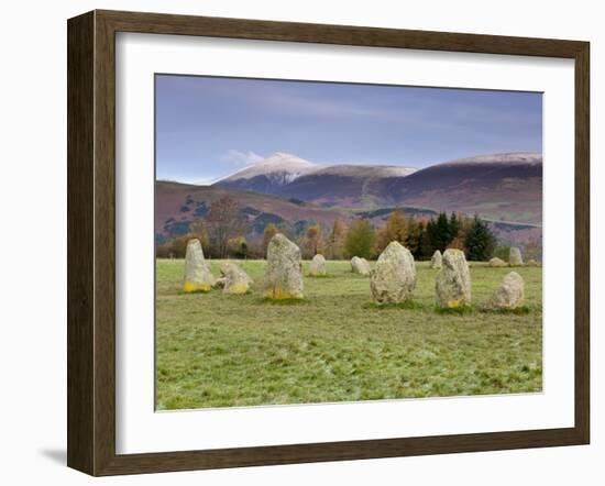 Castlerigg Stone Circle, Keswick, Lake District, Cumbria, England-Gavin Hellier-Framed Photographic Print