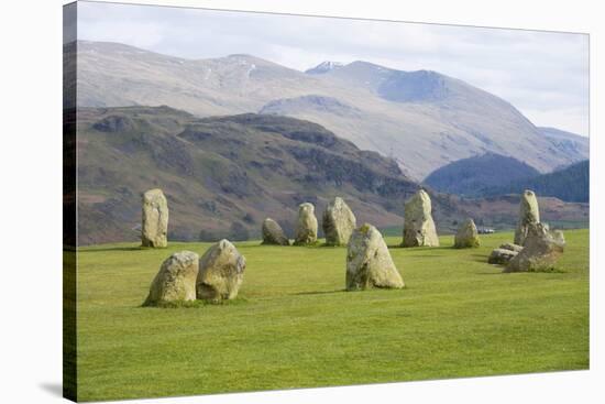 Castlerigg Stone Circle, Keswick, Lake District National Park, Cumbria, England-Ruth Tomlinson-Stretched Canvas