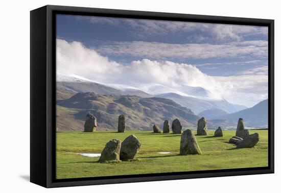 Castlerigg Stone Circle, near Keswick, Lake District National Park, Cumbria, England, United Kingdo-John Potter-Framed Stretched Canvas