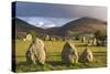 Castlerigg Stone Circle with Blencathra Mountain Behind, Lake District, Cumbria-Adam Burton-Stretched Canvas