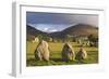 Castlerigg Stone Circle with Blencathra Mountain Behind, Lake District, Cumbria-Adam Burton-Framed Photographic Print